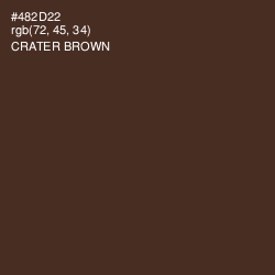 #482D22 - Crater Brown Color Image